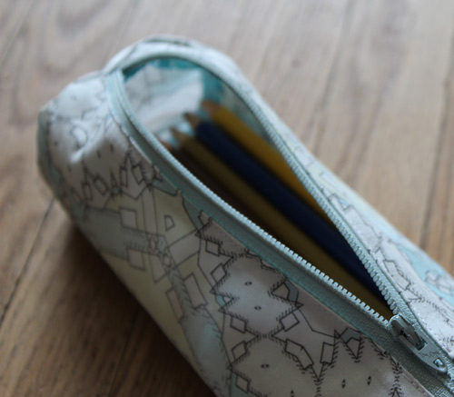 Completed Tube Shaped Pencil Case