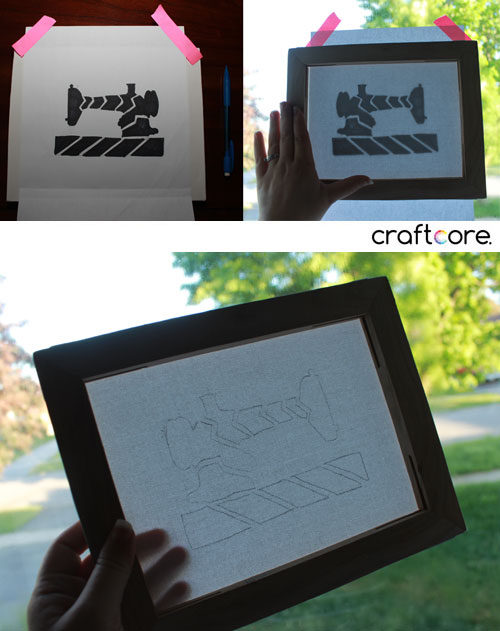 How to Make a Silhouette Cut Out Canvas | Use Your Window as a Light Box | Craftcore